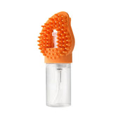 Pet Bath Brush with Soap Dispenser: 2-in-1 Massage & Cleaning Tool for Dogs & Cats - Gentle Exfoliating and Lathering