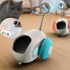 Electric cat toy remote control sports car self entertainment toy suitable for cats indoor interactive intelligent sports car