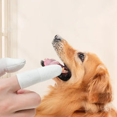 Soft Pet Finger Toothbrush 10pcs Finger Sleeve Brushes Remove Tartar Cochlear Clean for Dog Cat Toothbrush Pet Oral Care
