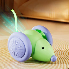 Electric Mouse Car Interactive Cat Toy Rechargeable Automatic Kitten Toy Intelligent Obstacle Avoidance Cat Accessories