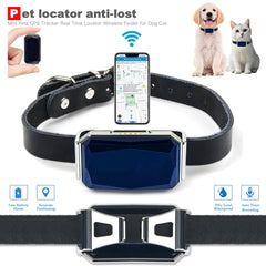 Mini Smart Gps Dog Tracker Anti-Lost Collar for Cats Waterproof GPS+WIFI Locator with Microphone Real-Time Tracking Accessories