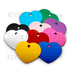 Wholesale 100X Personalized Blank Dog ID Tag Customized Dog Name Tag Phone Pet ID Tags Dog Cat Pet Military Man Tag Aluminum