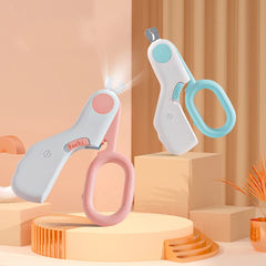 Professional Pet Nail Clipper LED Light Cat Dog Cutter Claw Trimmer with Safety Lock Puppy Kitten Animals Care Grooming Tool Kit