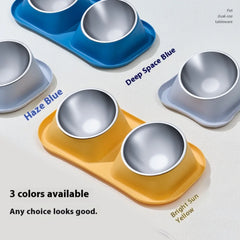 Heavy Duty Stainless Steel Pet Bowl Anti-Spill Slow Feeder for Cats Dogs Double Single Non-Tip Bowl Rustproof Pet Dining Set