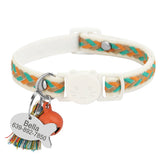 11 Colors Quick Release Cat Collar Personalized Safety Cat Collars Necklace Free Engraved ID Tag Nameplate With Cute Bell Gift