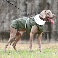 S-3XL Dog Clothes Safety Reflective Dog Outfit Waterproof Soft Padded Pet Coat for Small Medium Large Dogs Winter Warm Jacket