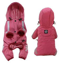 Pet raincoat, reflective waterproof pet clothing, Chihuahua Maltese raincoat, small and medium-sized dog jumpsuit, raincoat dog