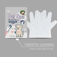 1PCS Pet Cleaning Gloves Disposable Wipes Gentle Formula Cat Dog Grooming Hygiene Care Quick Clean Essential Supplies