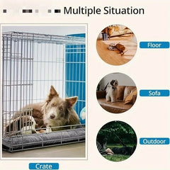 Large Plush Dog Bed Sofa Thickened Super Soft Polyester Pet Mat Dog Crate Mat Bed For Small Medium Large Dog Bed