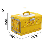 Pet Supplies Car Portable Cat Cage Portable Foldable Flight Case Breathable Kennel For Outing Pet Check-in Box