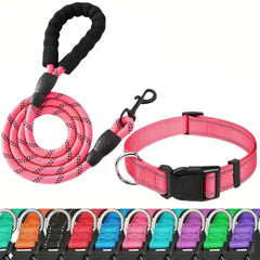 pet Reflective Nylon tow rope non slip foam handle pet Adjustable towing ropes large middlesmall dogs outdoors Pet Supplies