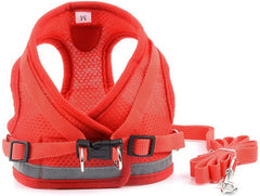 Reflective Cat Harness Breathable Cat Dog Harness and Leash Set Adjustable Puppy Dogs Vest Dog Accessories for Small Dogs