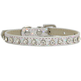 Super Shining Diamond Rhinestone Cat Collar Puppy Baby Dog Cat Collar Leather Strap Kitten Accessories Adjustable Cat Necklace