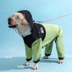 Outdoor Dog Raincoat 1PC Cat Windproof Water All-Inclusive Hooded Rain Poncho Poncho Large Small and Medium Dogs Pet Supplies