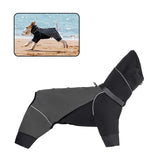 Dog Raincoat Waterproof Dog Rain Jacket with Hood Rain Coat with Leash Hole Reflective Strap for Small Medium Large Dogs