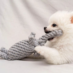 Hot rope knot grinding teeth resistant hand-woven animal cotton rope small and medium-sized dog pet dog toys