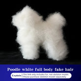 Pet simulation hair beauty fake beautician practicing dog standard poodle full body skeleton model dog for pet grooming