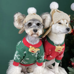 Winter Dogs Hat Puppy Warm Comfortable Handsome Poilt Cashmere Dog Cap For French Bulldog Teddy Schnauzer Pet Accessories