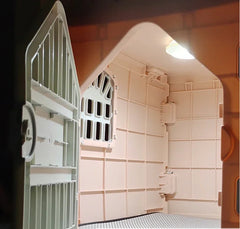 Disassemble Plastic Durable Waterproof weatherproof Kennel Pet small Dog Cat room House cage