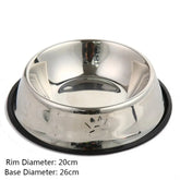 Cat Feeding Stainless Steel Pet Bowl Feed Water Food Bowls Multi-Specification Dog Cat Feeder Pet Supplies Dog Bowl