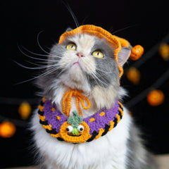 Cat Collar Knitted Fashion Pet Costume Party Prop Festivals Cute Pet Collar Scarf Bandana for Pet Cat Dogs Puppy