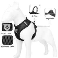 Reflective Pet Harness and Leash Set for Small Medium Dog Cats Breathable Pets Vest Lightweight Collar Harnesses Kitten Supplies
