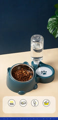 Cat Bowl 2-in-1 Drinking Water Dog Food Pot Water Bowl Rice Pot Pet Supplies Cat Bowl Pet Drinking Water Feeding Integration