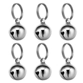 6pcs 16MM Cat Dog Bell For Cat Bells Pendant Bells Copper Bell Accessory multiuse Pet Pendan with Key Rings Decoration