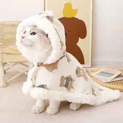 Cat Cape Autumn/Winter Blanket for Kitten, Ragdoll, Blue Cat, Sleeping, Warm Dog Shrug Pet Cover