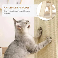 SHA CERLIN 65" Cat Tree Tower – Multi-Level Condo with Hammock, Scratching Posts & Plush Perches