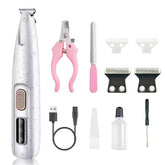 Portable Dog Paw Trimmer with Led Light - Pets Nail Grinder Shaver Clipper - Rechargeable Cordless Nail Grooming Tools for Cats