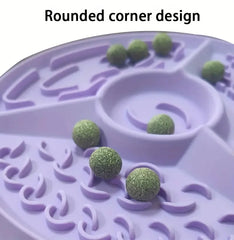 Pet Supplies Dog Licking Mat Silicone Cat Slow Food Tableware Bowl Suction Cup Anti Choking ,Anti Overturning Healthy Meal Mat
