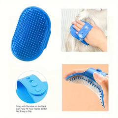 9-piece cat and dog brush beauty set, pet self-cleaning brush with pet nail clippers and files, flea dog comb, pet shower brush