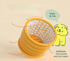 Popular Pet Slow Licking Bowl Silicone Anti Choking Dog Slow Eating Bowl with Suction Cup Easy To Clean
