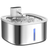 3.5L Wireless Cat Water Fountain 304 Stainless Steel Smart Sensor Pet Water Dispenser 4200mAh Battery Silent Auto cats Dispenser