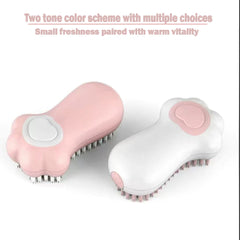 Dog Bathing Brush Pet Massage Brush Shampoo Dispenser Soft Silicone Brush Rubber Bristle for Dogs and Cats Shower Grooming Tool