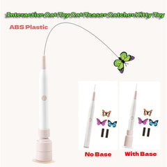Interactive Cat Teaser Wand Electric Pet Toy for Playing Indoor Cat Kittens With Base,Electric automatic Cat Teaser Wand Cat Toy