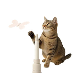Interactive Cat Teaser Wand Electric Pet Toy for Playing Indoor Cat Kittens With Base,Electric automatic Cat Teaser Wand Cat Toy