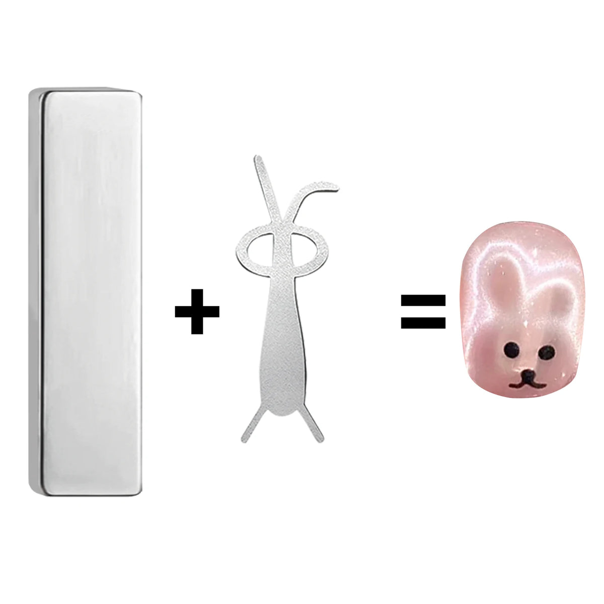 Cat Paw Strong Magnet Stick Nail Art Magnetic Rod for Cat Eye Gel Polish Manicure - Creative Pet-Themed Nail Tool