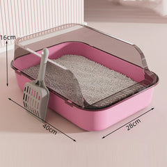 Cat Litter Box Pet Supplies Cat Sand Box Anti Splashing Cat Litter Container Large Kitten Toilet for Indoor Cats Small Animals