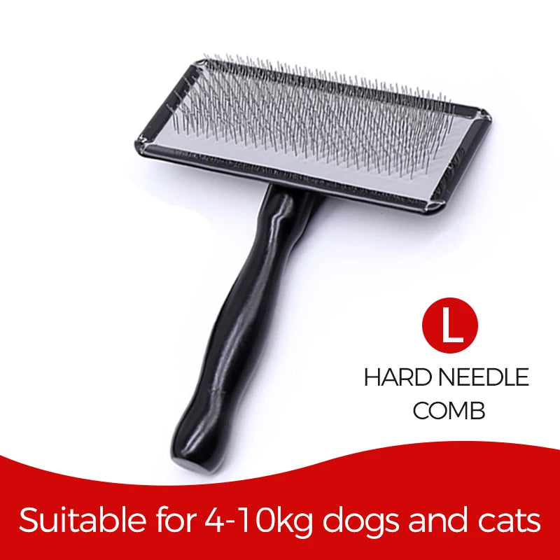 Pet Grooming Comb Shedding Hair Remove Needle Brush Slicker Massage Tool Dog Cat Horse Supplies Pet Supplies Accessories M/L
