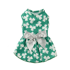 6 Colors Print Pet Cat Clothes Skirt with Bow Halloween Christmas Kitten Dress Costume for Cats Puppy Clothing ropa para gatos