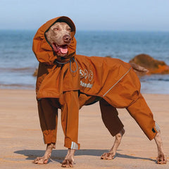 High-Quality Dog Clothes Pet Raincoat Snowsuit Waterproof Windproof Dog Coat Fully Wrapped Reflective Dogs Jacket Raincoat