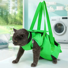 Foldable Cat Carrier Bag Portable Pet Travel Tote with Secure Straps for Vet Visits, Anti-Scratch & Bite-Proof Design