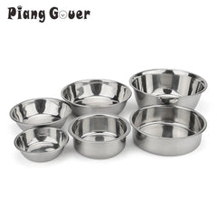 Metal Dog Cat Stainless Steel Pet Bowl Food Drinking Bowl For Small Medium Big Dogs