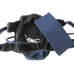 Denim Pet Carrier Bag Foldable Dog Cat Tote with Head Out Design Breathable Handheld Shoulder Sling for Small Pets Wholesale