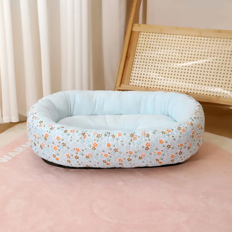All Season Pet Bed For Small/Medium Dogs Cats Couch Style Soft Mat Deep Sleep Design Winter Warmth