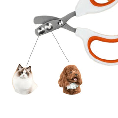Dog Cat Nail Clippers with Safety Guard & Free Nail File - Professional Pet Claw Trimmer Stainless Steel Grooming Tool