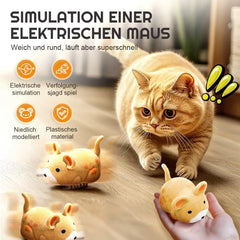 Electric Cat Toy Mouse Interactive Electric Hamster Cat Toy Self-Moving Obstacles Avoid Interactive Cat Toy