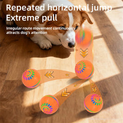 Interactive Smart Dogs Toys Balls - USB Automatic Moving Bouncing Ball for Puppy to Large dog-Electronic Pet Ball Christmas Gift